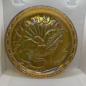 Carnival‎ Glass Plate 1776-1976 Bicentennial Eagle Plate Decorative Dish